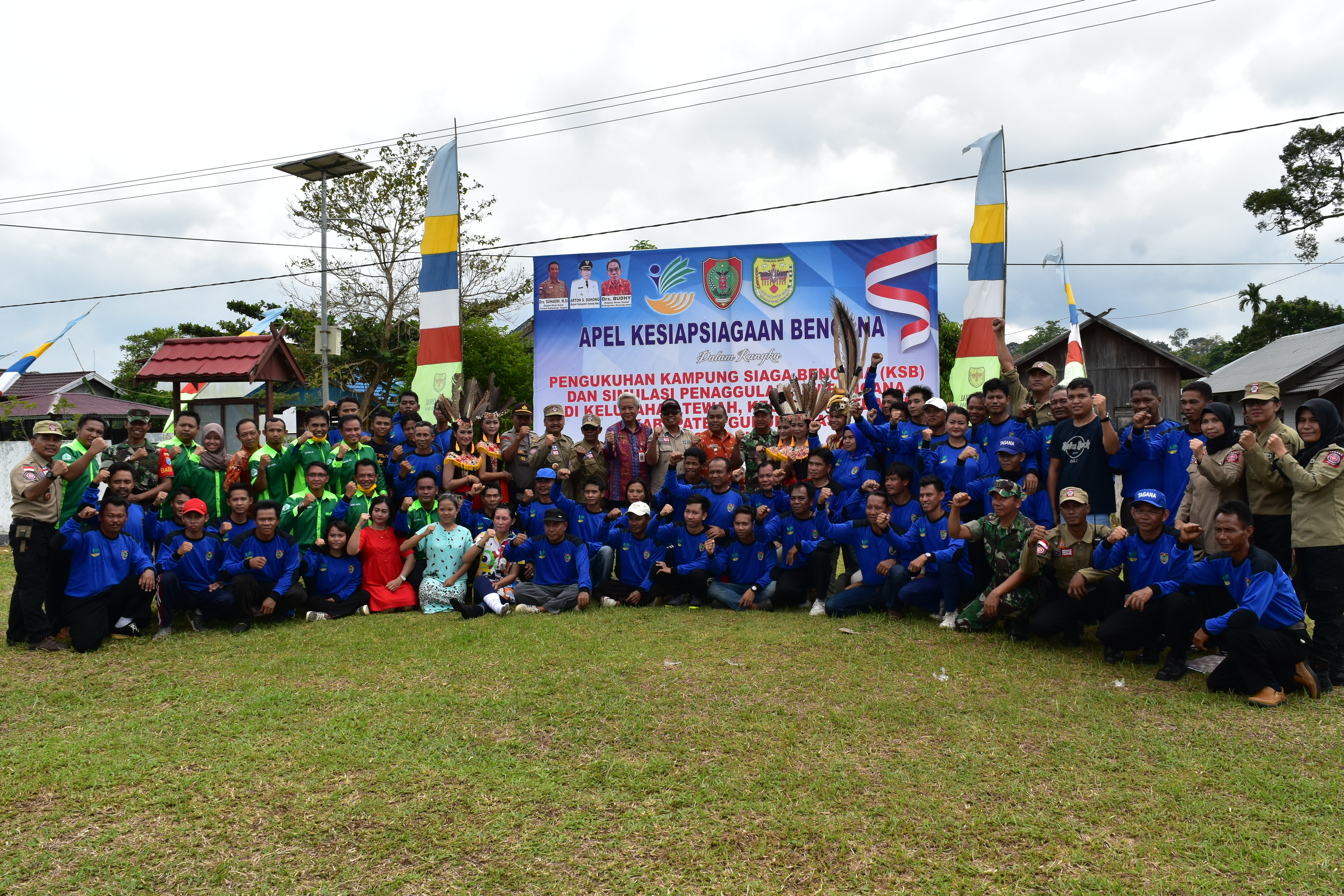 Pengukuhan Kampung Siaga Bencana (KSB) “HAPAKAT” Di Kecamatan Tewah