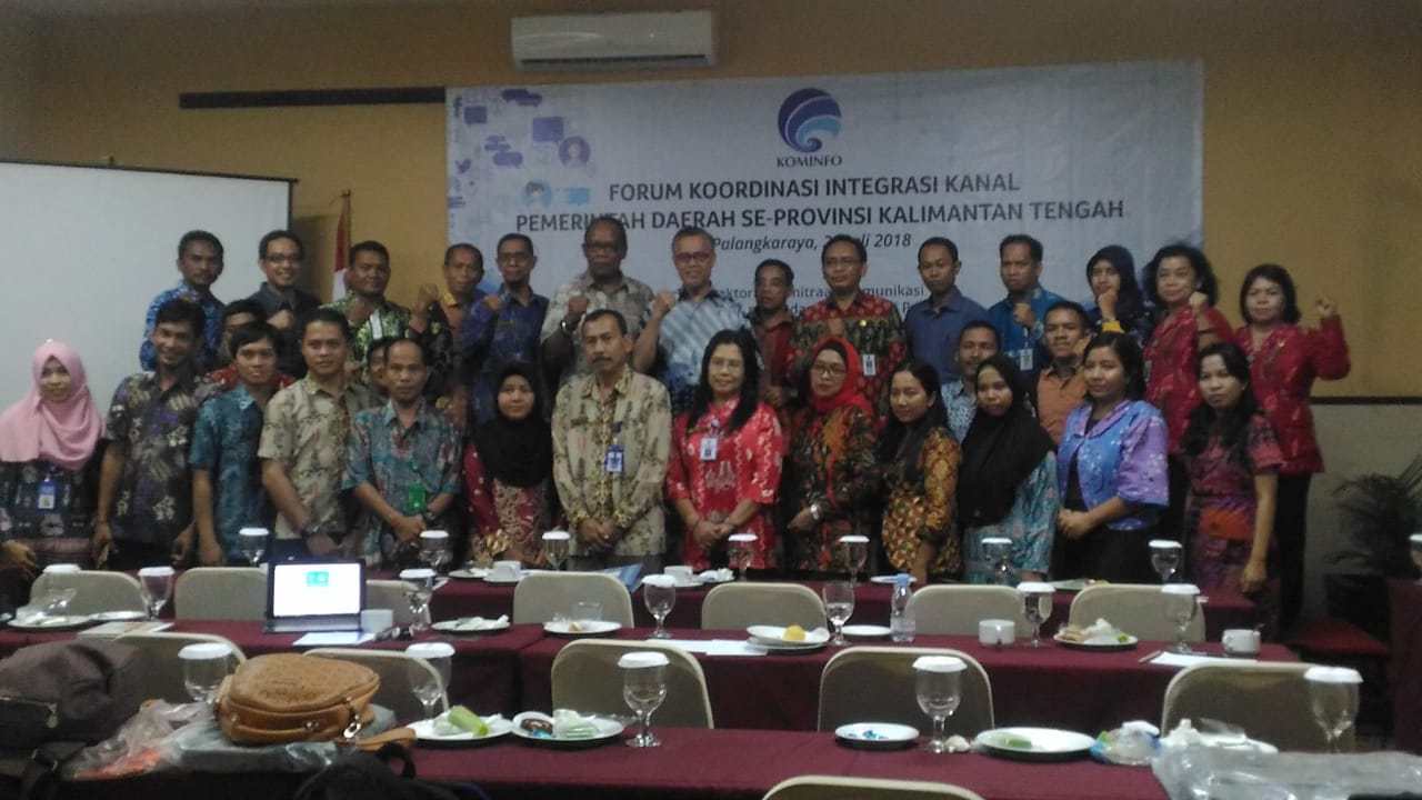 Diskominfosp Gunung Mas Hadiri Integrasi Kanal Pemerintah Daerah Provinsi Se-Kalimantan Tengah