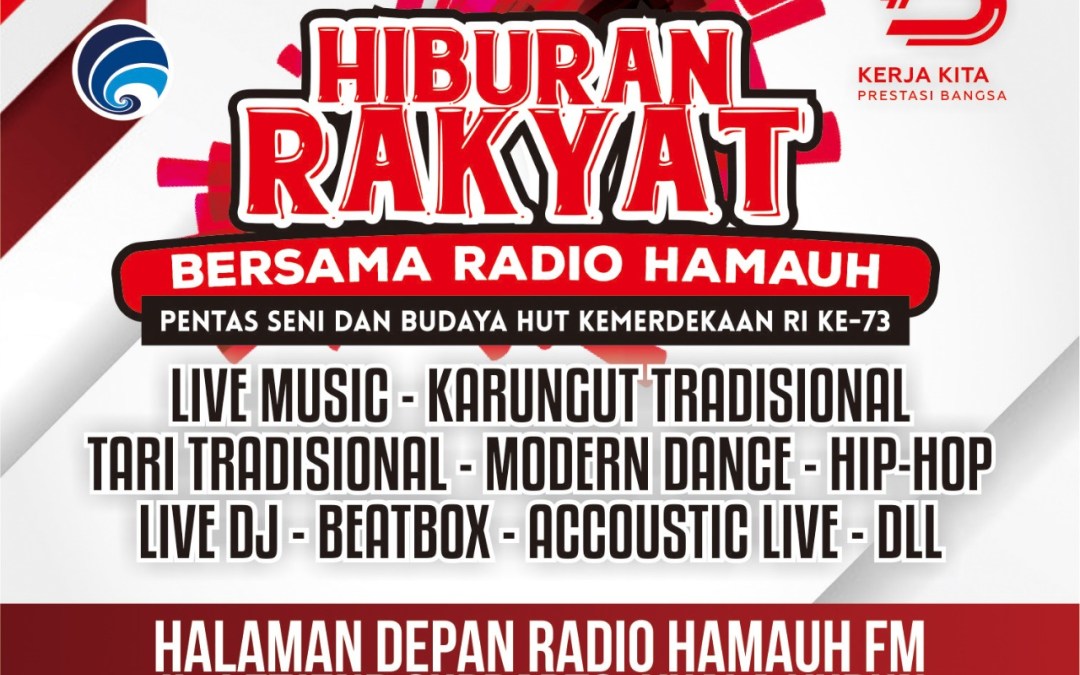 Dinas Kominfo, SP Bersama Radio Hamuh FM Gelar Pesta Hiburan Rakyat