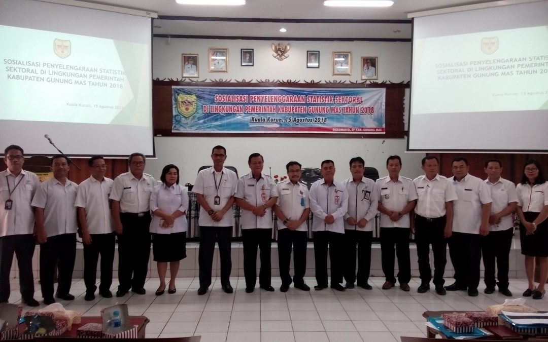 Dinas Kominfosp Gumas Gelar Sosialisasi Penyelenggaraan Statistik Sektoral Tahun 2018