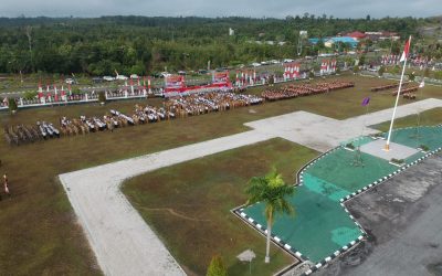 Bupati Gumas Pimpin Apel Besar Hari Jadi Pramuka Ke-57