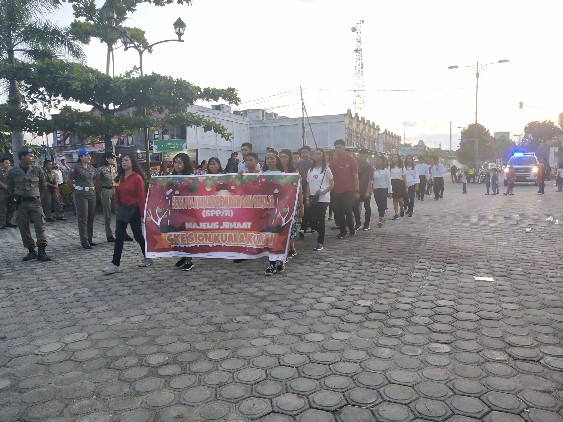 Semarak Parade Natal 2018 Pemkab Gumas Bertema Kebangsaan