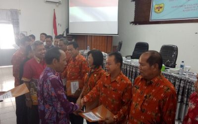 Penyerahan DIPA & DPA TA. 2019 Secara Simbolik Oleh Bupati Gumas