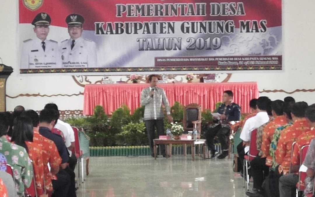 Ini Yang Disampaikan Bupati Gumas, Saat Rapat Kerja dan Evaluasi Pemerintah Desa