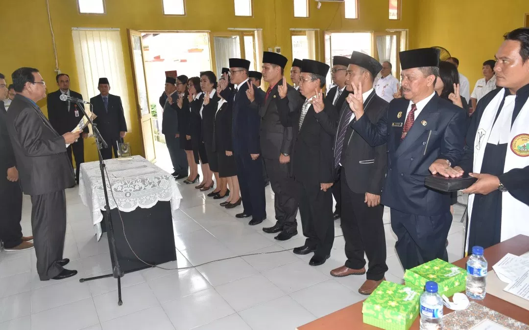 Pengukuhan Dan Pengambilan Sumpah Pejabat Pungsional Auditor Dan P2UPD