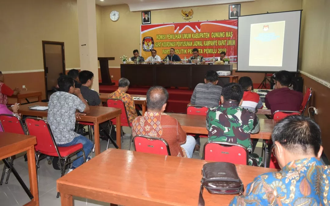 KPU Gelar Rapat Koordinasi Penyusunan Jadwal Kampanye Rapat Umum