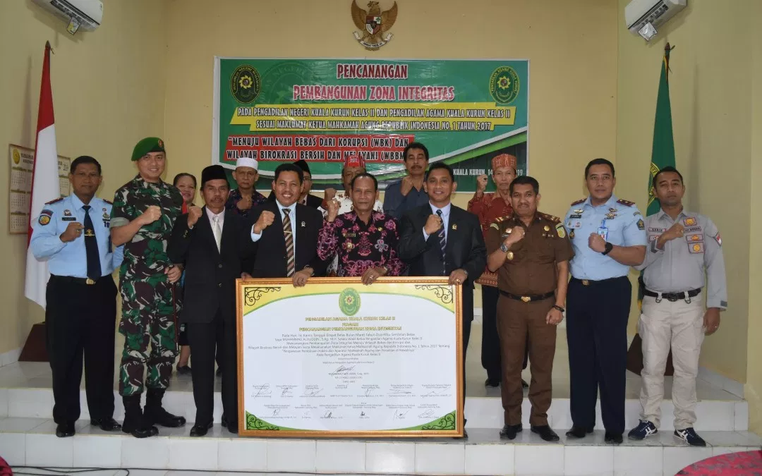 Pemkab Gumas Bersama Pengadilan Negeri & Agama Teken MoU Dalam Pembangunan Zona Integeritas Bebas Korupsi