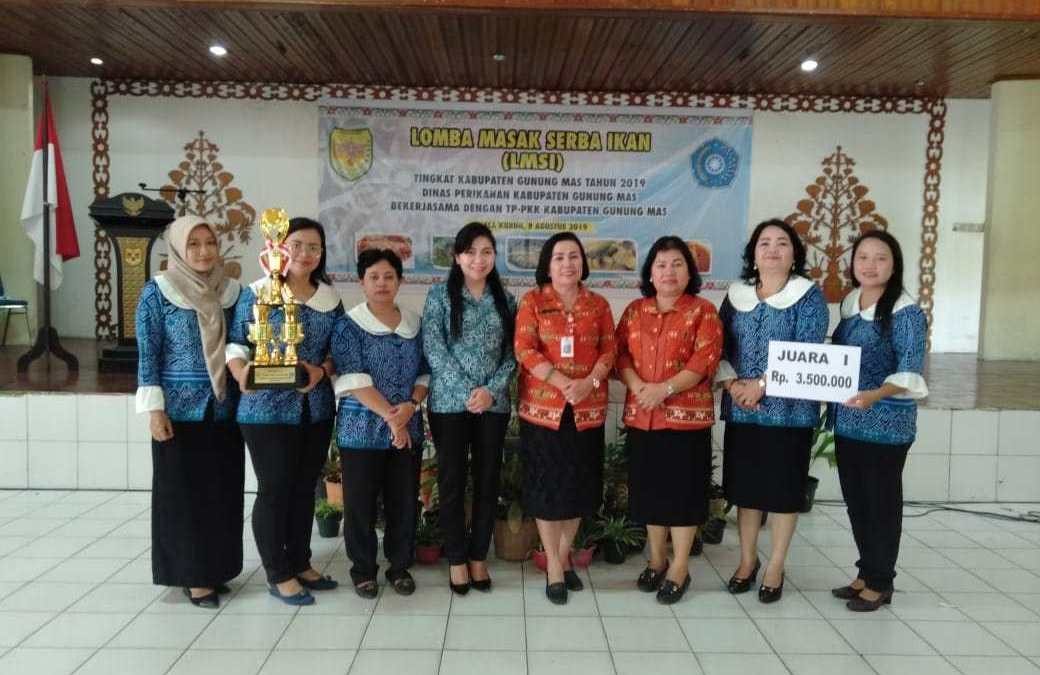 Kecamatan Tewah Raih Juara 1 Lomba Masak Serba Ikan (LMSI) Tingkat Kabupaten Gunung Mas Tahun 2019
