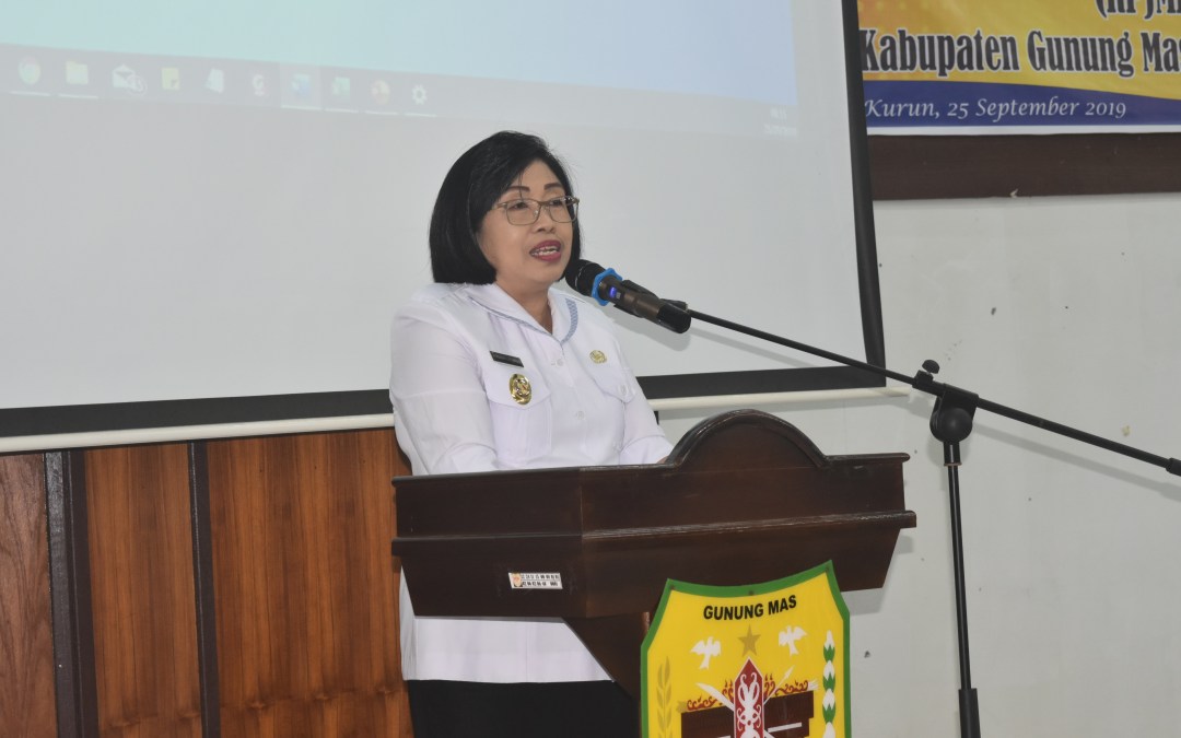 Wabup Gumas Ir. Effrensia L.P. Umbing Membuka Forum Musrenbang RPJMD  Tahun 2019-2024