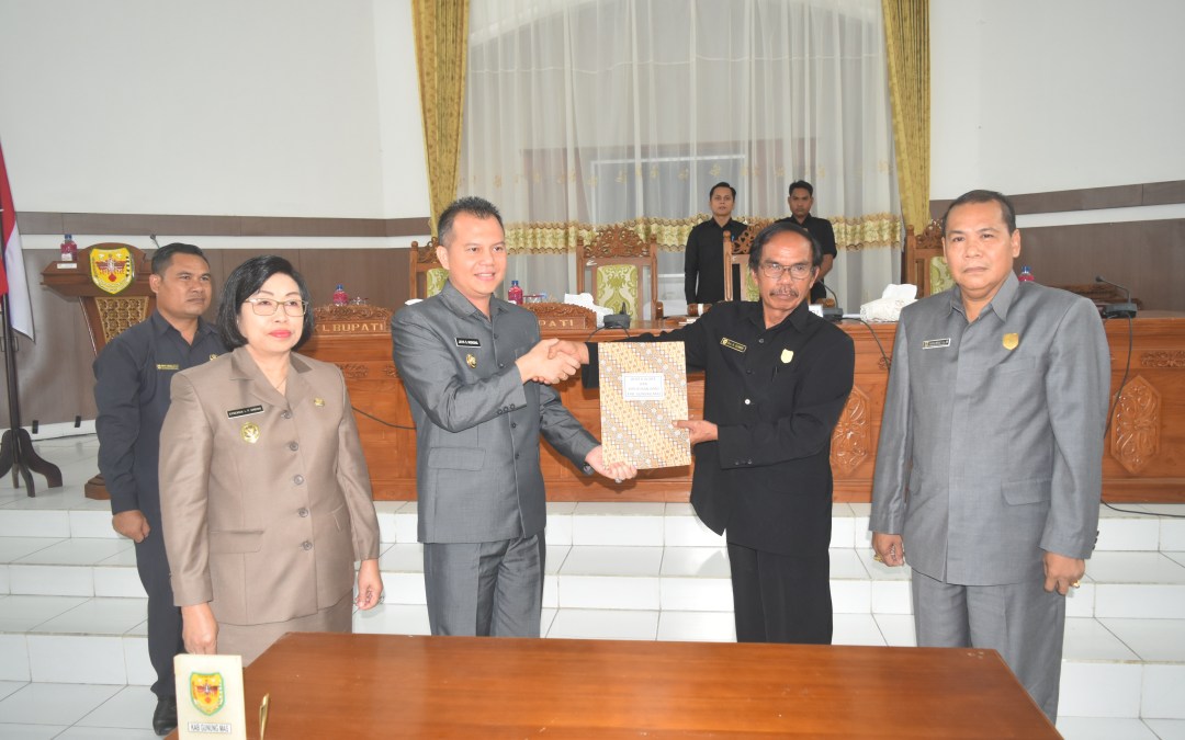 Rapat Paripurna Penetapan Pimpinan DPRD Kabupaten Gunung Mas Masa Jabatan 2019 – 2024