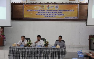 Rakor Tim Inovasi Kabupaten (TIK) Program Inovasi Desa (PID) tahun 2019 Digelar
