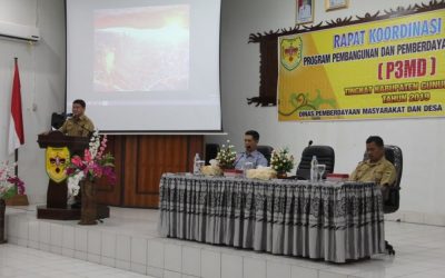 Dinas PMD Gelar Rakor Satker Program Pembangunan dan Pemberdayaan Masyarakat Desa (P3MD) Tahun 2019