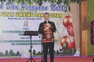 Bupati Gumas Hadiri  Perayaan Natal Hamputan Umbing dan Moetar