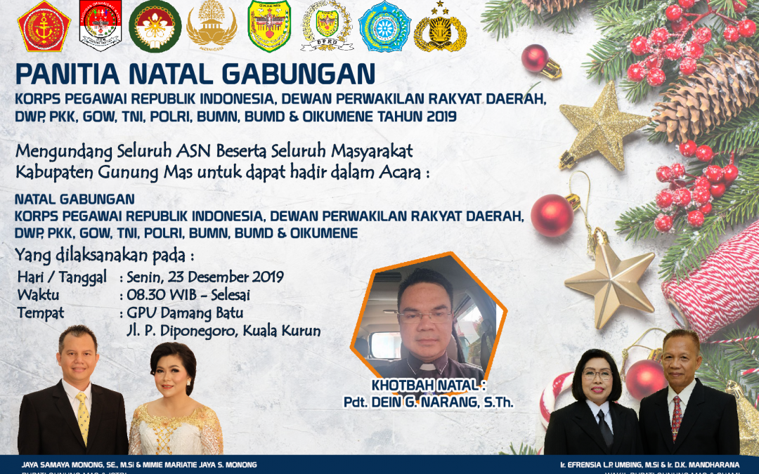Undangan Natal Gabungan Tahun 2019