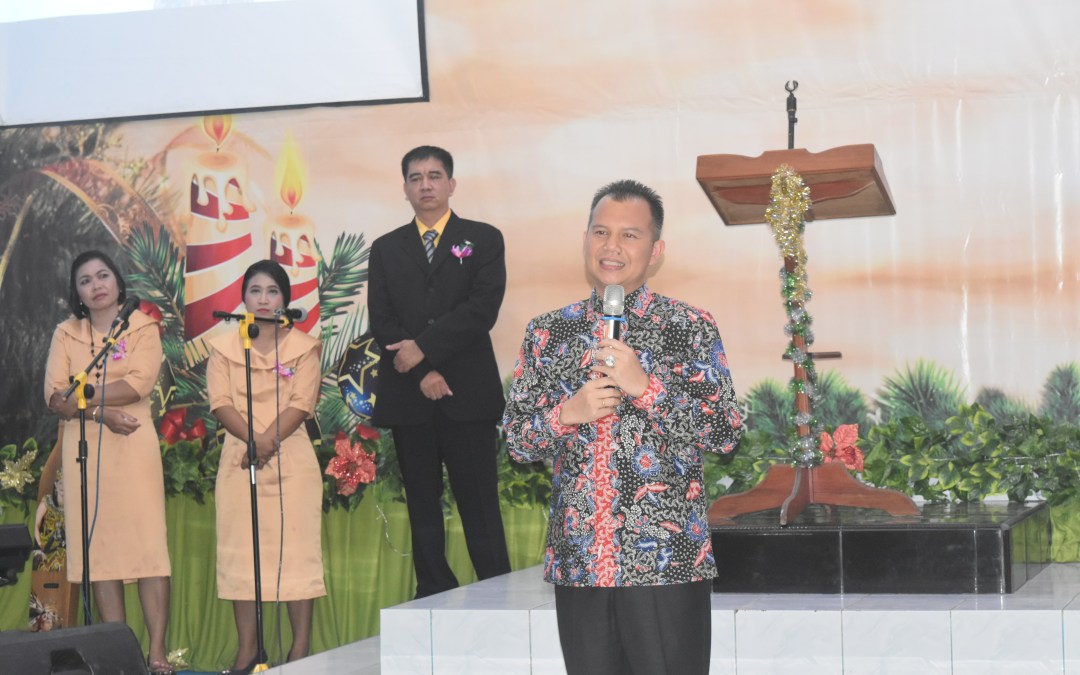 Bupati Hadiri Perayaan Natal Jemaat GPT Berkat Iman Kuala Kurun
