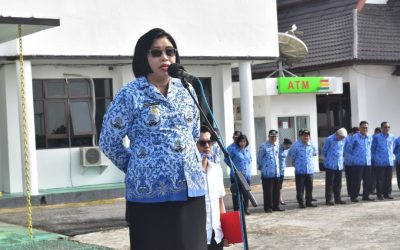 Apel Gabungan ASN Wakil Bupati Jadi Inspektur Upacara