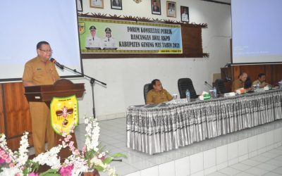 Forum Konsultasi Publik  Rancangan Awal RKPD Digelar