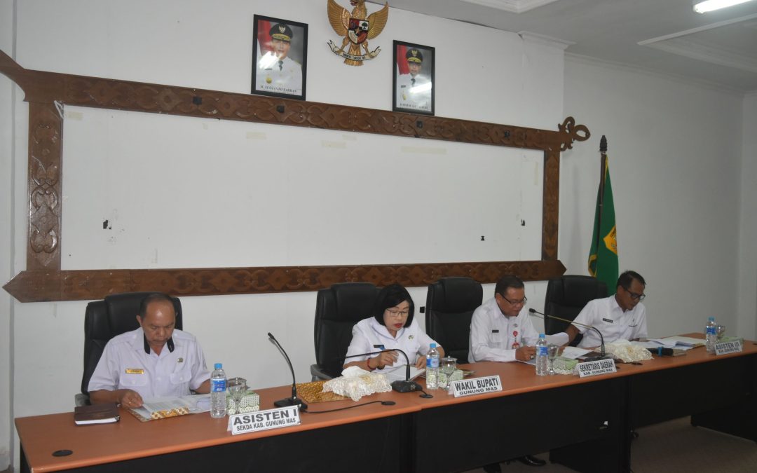 Wabub Pimpin Rapat Bahas Aturan Tentang Tambahan Penghasilan PNS dan CPNS