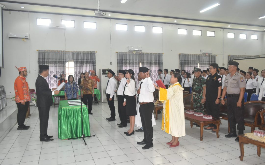 Lantik Anggota PPK, KPU Gunung Mas Gandeng Kepolisian