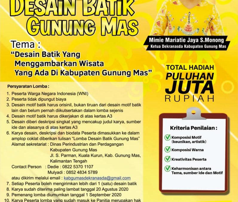 Lomba Desain Batik Gunung Mas