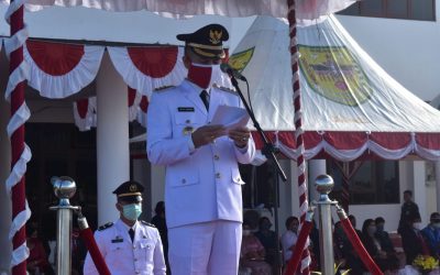 Apel Peringatan HUT RI Ke-75, Bupati Bacakan Sambutan Tertulis Gubernur Kalteng