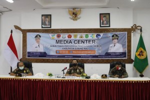 Satpol PP Gunung Mas Gelar Rapat Secara Virtual