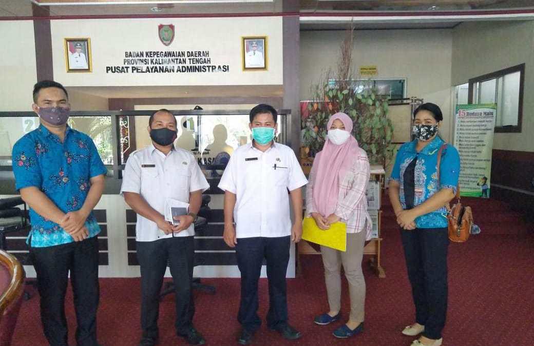 BKPSDM Gumas Jalin Kerja Sama Dengan BKD Provinsi Kalteng