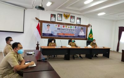 Bupati Gunung Mas Bersama Jajarannya Ikuti Webinar Peluncuran Aksi Pencegahan Korupsi STRANAS PK 2021-2022