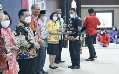 Kabupaten Gumas RAIH Penganugerahan Keterbukaan Informasi Publik Peringkat 1 Cukup Informatif SE-Kalteng