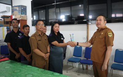 Penjemputan Siswa-Siswi Praktik Kerja Lapangan (PKL) SMKN 1 Mihing Raya  di Dinas Komunikasi, Informatika, Persandian dan Statistik Kabupaten Gunung Mas