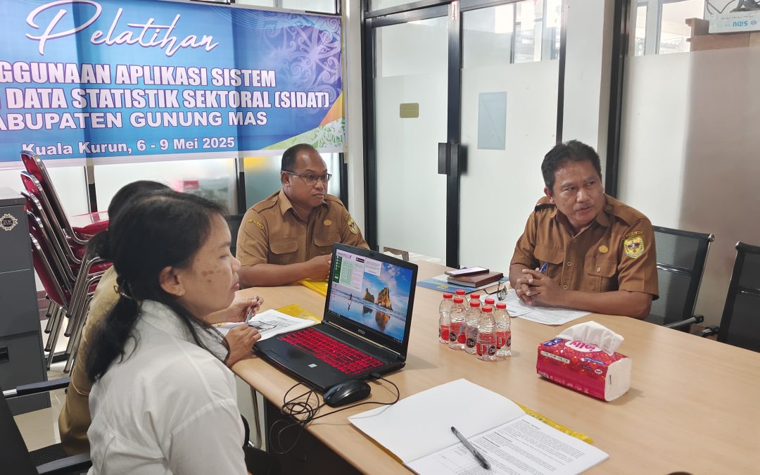 Wujudkan Satu Data Gumas, DiskominfoSANTIK Gelar Pelatihan Aplikasi SIDAT