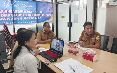 Wujudkan Satu Data Gumas, DiskominfoSANTIK Gelar Pelatihan Aplikasi SIDAT