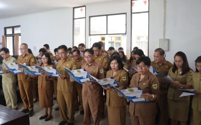 Perkuat Integritas dan Cegah Korupsi, ASN Diskominfosantik Gumas Tandatangani Pakta Integritas